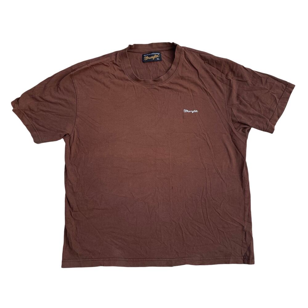 Womens XL Brown Casual Wrangler Tee